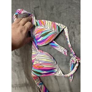 Victorias‎ Secret Swimsuit Women Extra Small Floral Strap Bikini Top Triangle